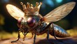 © bkr - close up of a crown fly
