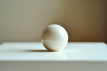 Aufkleber - Floating Milk Droplet Captures the Essence of Purity in Minimalistic Tranquility