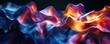 © Coosh448 - Abstract colorful waves with luminescent texture and dynamic shapes