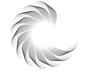 Fototapete - black and white swirl