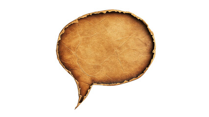 Wall Mural - empty speech bubble made of textured paper