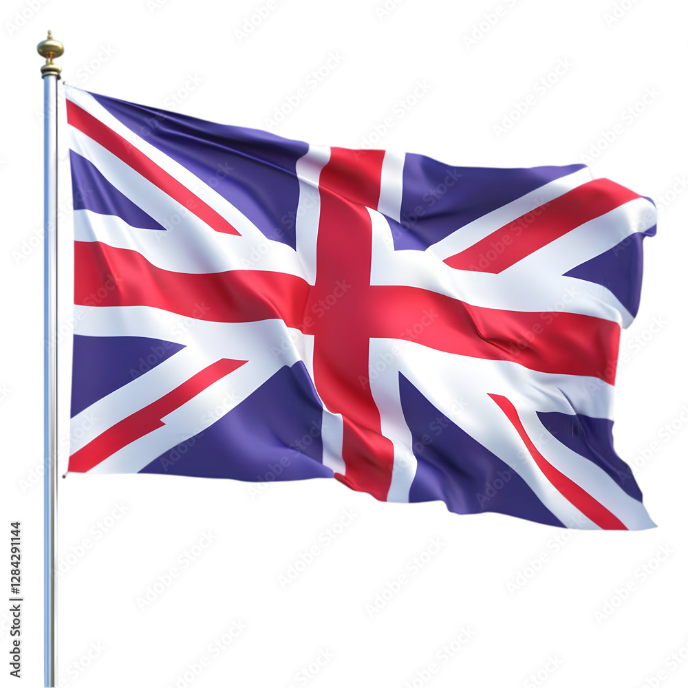 BRITISH FLAG METAL CAR LICENSE PLATE. UNION JACK, BRITAIN FLAG, ENGLISH