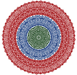 Signs and symbols. Circle pattern lotus or flower mandala art design. colorful, vintage, tradition, classic, dco, cycle, islamic, arabic, embroidery, bandana, Indian motifs, traditional, Turkish.