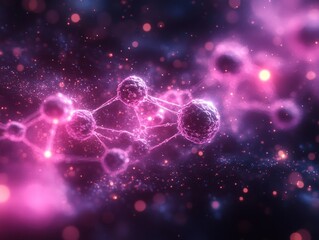 Poster - Microscopic View of a Virus Under the Microscope
