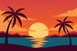 © Radha Rani - tropical beach with palm trees