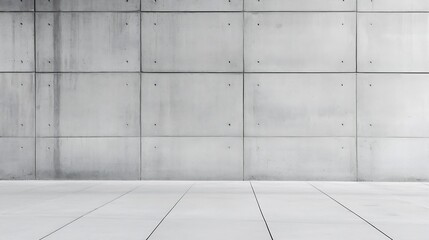 Poster - Minimalist Concrete Wall Texture with Smooth Surface and Industrial Feel : Generative AI
