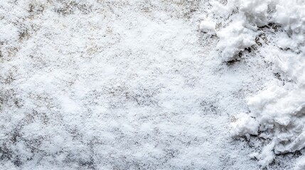 Poster - Fresh Layer of Soft Snow Spread Across a Solid Ground Surface : Generative AI