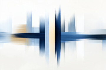 Wall Mural - Abstract wallpaper with horizontal and vertical lines in soft colors