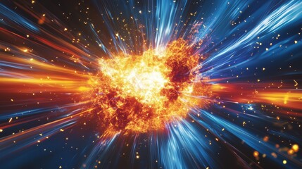 Wall Mural - cosmic singularity explosion