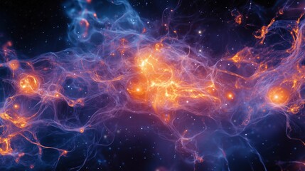 Wall Mural - the brilliant colors of cosmic nebulae