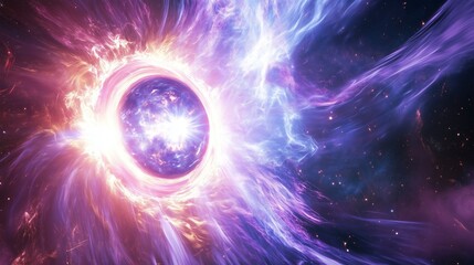 Wall Mural - the brilliant blooming of cosmic nebulae