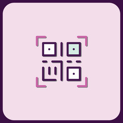 Poster - Modern QR Code Scanner Icon Design