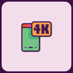 Poster - Modern 4K Smartphone Icon Design Element
