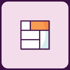 Poster - Abstract Geometric Icon Design with Color Blocks
