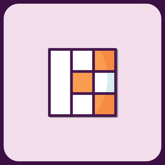 Poster - Abstract Geometric Icon Design with Color Blocks