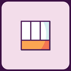 Poster - Abstract Geometric Icon Design with Color Blocks