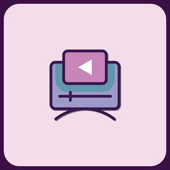 Poster - Modern Media Player Interface Icon Design