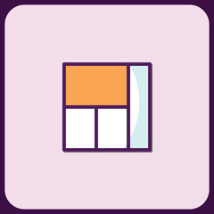 Poster - Abstract Geometric Icon Design with Color Blocks