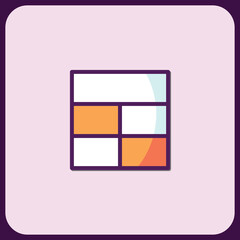 Poster - Abstract Geometric Icon Design with Color Blocks