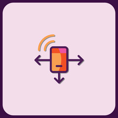 Poster - Mobile Data Transfer and Connectivity Icon