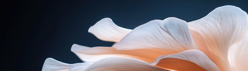 Poster - Levitating flower petals softly rest on a rich velvet black backdrop, illuminated by moody lighting that enhances their elegant textures, creating a luxurious and high-fashion composition