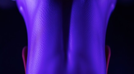 Abstract Blue Mesh Fabric Texture with Dark Background Close Up