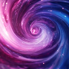 Aufkleber - A swirling galaxy of vibrant colors and cosmic energy captured beautifully. Explore the depths of the universe with this mesmerizing space art piece. 