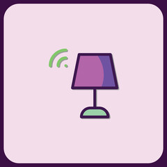 Poster - Smart Lamp Icon: Wireless Illumination Control