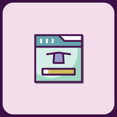 Poster - Website Loading Interface Icon: Modern Digital Asset