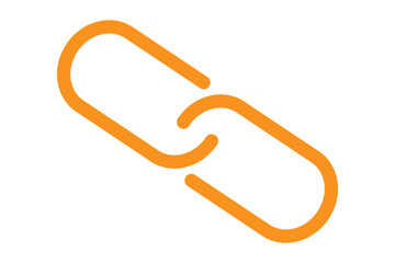 Fototapete - Chain, link icon vector isolated on circle background
