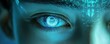 © Влада Яковенко - Futuristic eye with digital overlay depicting advanced technology concept and innovation