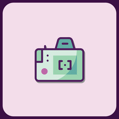 Poster - Modern Minimalist Camera Icon Design