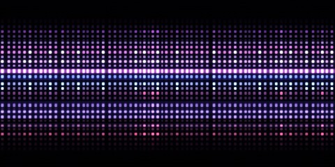 Poster - Bright abstract display of colorful lights creating patterns on a dark background during an electronic music event