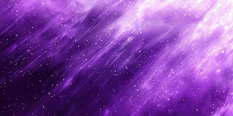 Poster - Cosmic purple background with shimmering stars and flowing textures creating a dreamy atmosphere in a digital space