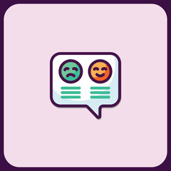 Poster - Feedback Chatbox Emojis: Customer Satisfaction Survey