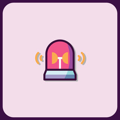 Poster - Vibrant Vector Illustration of a Modern Alarm Icon
