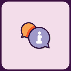 Poster - Informative Chat Bubbles Icon Design