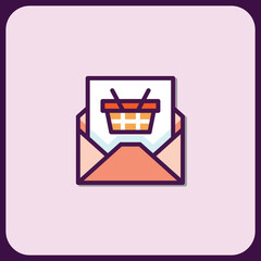 Poster - Shopping Cart Order Confirmation Email Icon