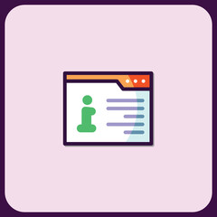 Poster - Informative Website Interface Icon Design