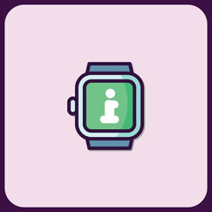 Poster - Smartwatch Information Icon Display Interface Design