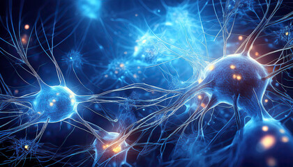 Poster - Intricate Connections of Neurons Illuminated by Soft Blue Light