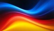 © Kelly - grainy gradient background blue red yellow abstract glowing color wave black backdrop noise texture banner poster header design