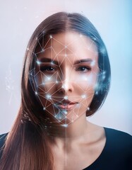 Poster - Human Traits Merge Beautifully With Digital Elements for a Stunning AI Avatar