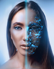 Poster - Transformation of Human Features Into a Digital Avatar Showcasing Technological Evolution