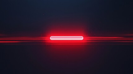 Poster - Intense Red Light Beam Glowing on Dark Background Abstract Technology Design