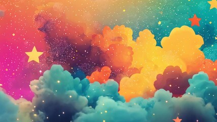 Poster - colorful pop art background with copy space