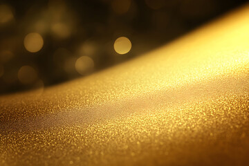 Poster - Sparkling Golden Texture with Bokeh Lights Background