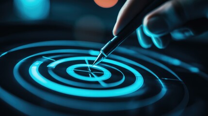 Poster - Corporate roadmap visualization with key objectives, risk management plans, and financial goal tracking