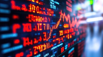 Poster - Data-driven business planning board with AI-driven financial modeling, market trend insights, and investment projections