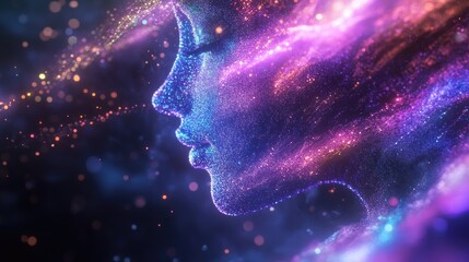 Poster - Data-driven decision-making concept with abstract AI-powered analytics processing visual elements